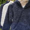 Jaqueta Pelo Alpaca com Capuz - Marinho - Imagem 2