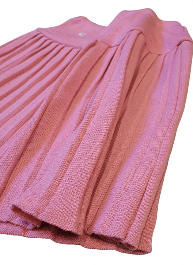 Saia Plissada Tricô Rosê - Imagem 2